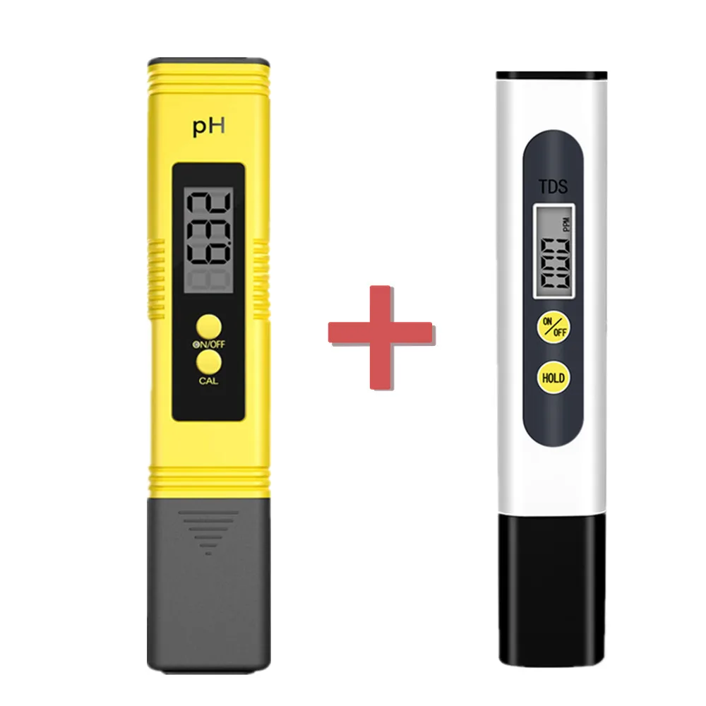 TDS-Messgerät 0–9990 ppm, digitales PH-Messgerät, 0,01 PH, hochpräziser Stift-Wassertester, TDS- und PH-Messgerät, 0–14 PH, LCD-PPM-Tester, Aquariumfilter