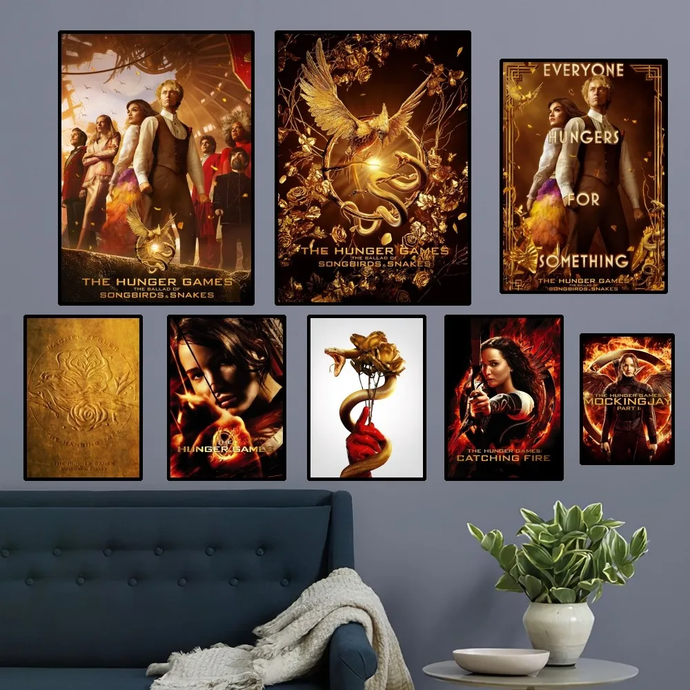 The Hunger Games Poster Home Room Decor Aesthetic Art Wall Painting Stickers