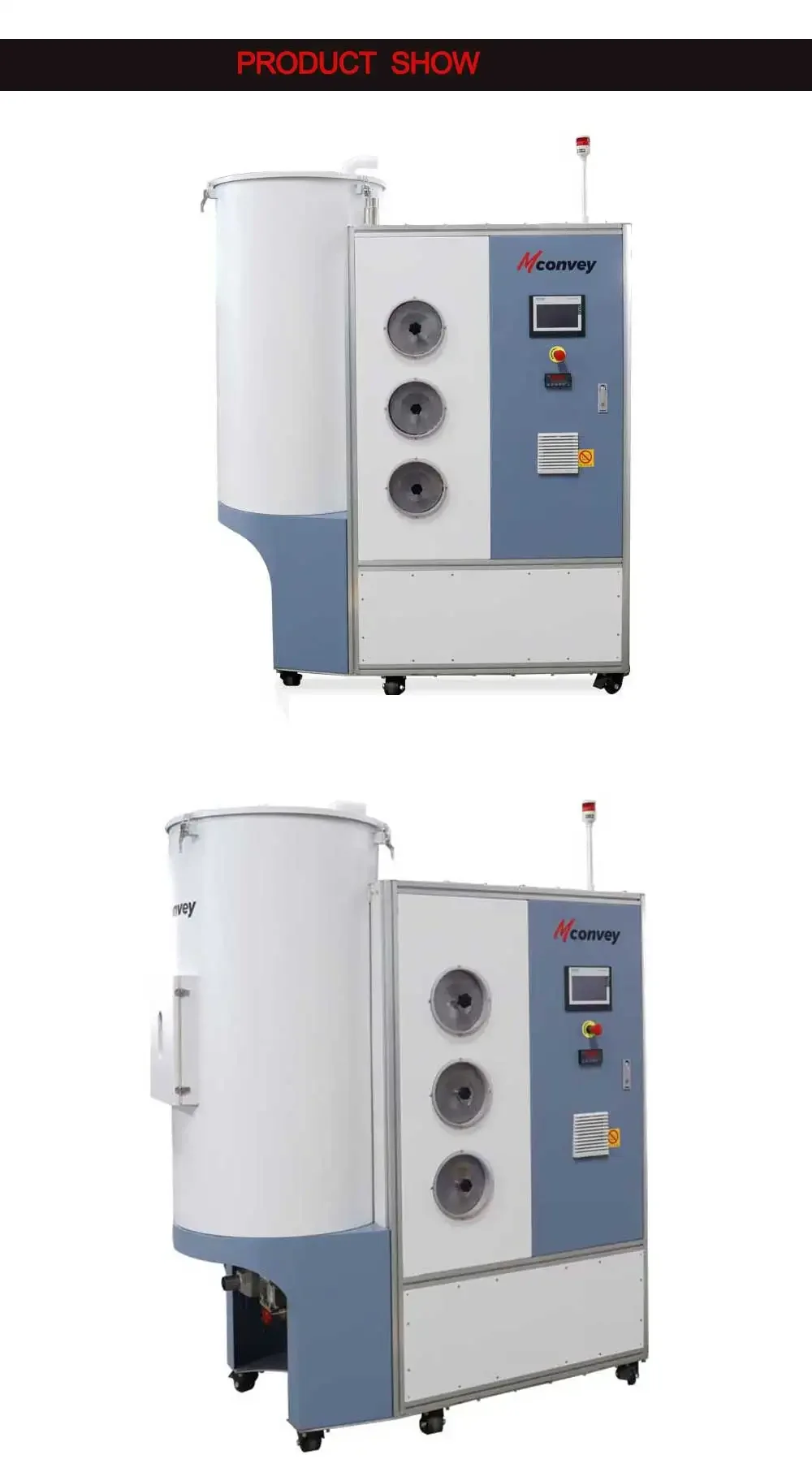 3-in-1 kunststof industriële luchtontvochtiger droger honingraatrotor ontvochtigen industrieel voor kunststof spuitgieten