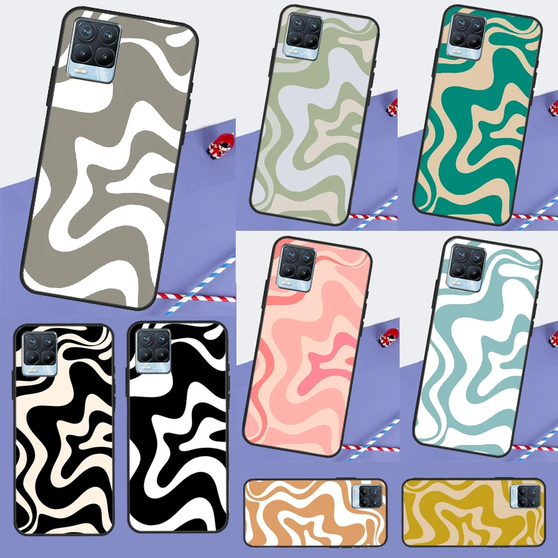 Liquid Swirl Abstract Pattern Case For Realme C55 C35 C33 C31 C30 C21Y C15 C11 8 9 10 11 Pro Plus Realme GT Neo 5 3 2T 3T