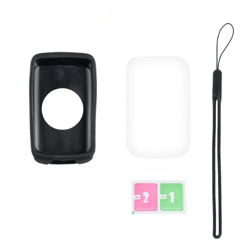 Anti-fall Bike Computer Case Silicone Scratch Resistant Protective Cover Anti-Dust with Lanyard Screen Film for Magene C706