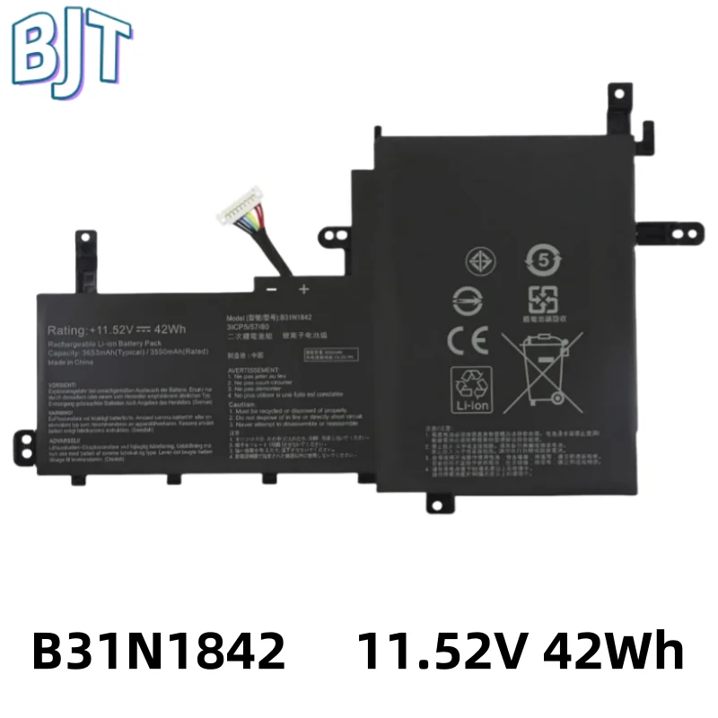 

11.52V 42Wh Laptop Battery B31N1842 For ASUS VivoBook F513EA F513EP F513IA K513E K513EA K513EP KM513UA M513IA M513UA S513EA New