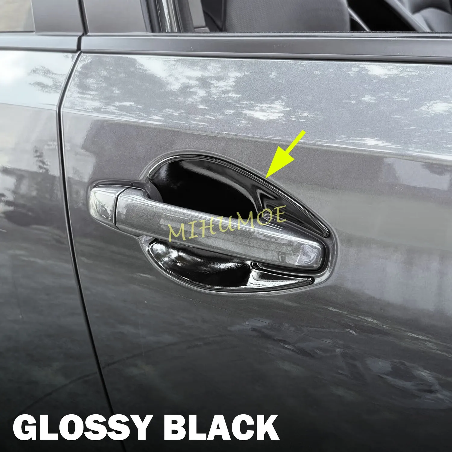 

Glossy Black Car Door Handle Bowl Cup Surrounds Cover Trims For 2025-2026 Subaru Forester Hybrid Wilderness SL Accessories