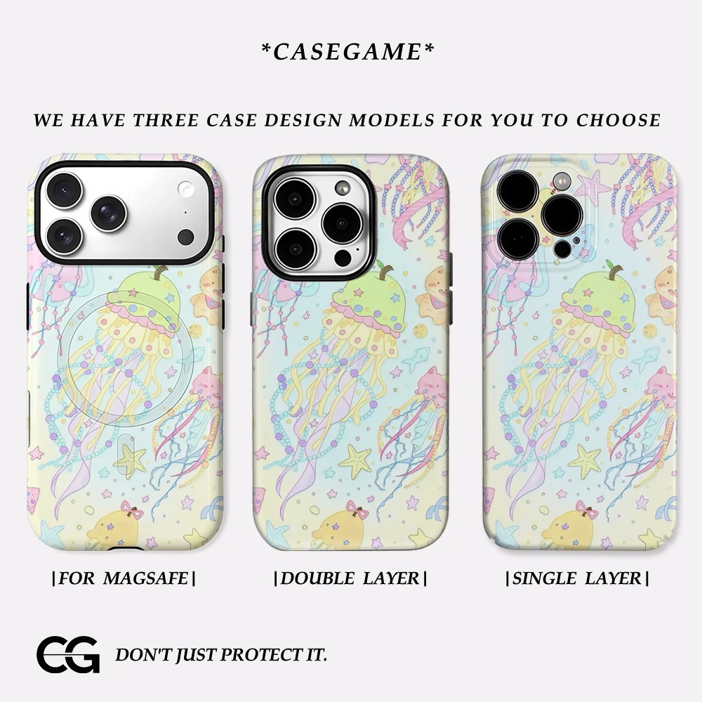 Jellyfish Candy Cloud IPhone 17 Must-Haves Handyhülle für IPhone 17 16 15 14 13 46 Pro Max Plus Doppelschichtige Rückseite