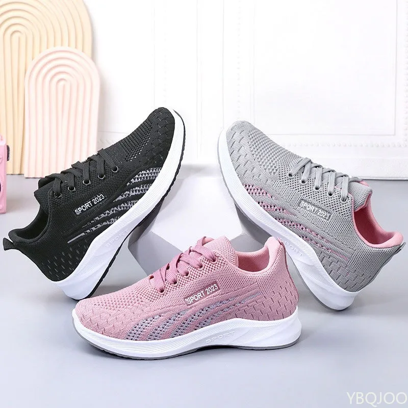 Large Size Spring and Autumn Fashion New Lightweight Casual Women's Shoes Breathable and Versatile Sports Running Women's Shoes view 2