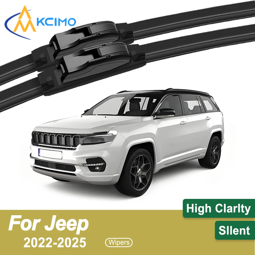 

Premium 2-Pack Windshield Wipers Compatible For Jeep Commander 2022-2025 All-Weather Durability for Safe Driving