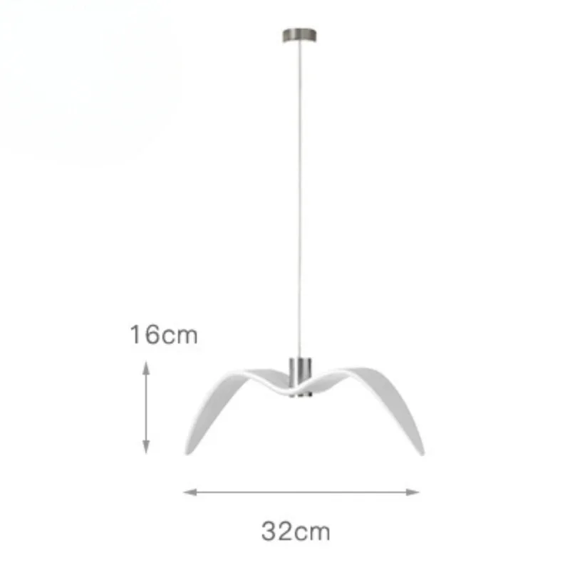 

*Modern Seagull Chandelier White Creative Chandelier Restaurant Exhibition Hall Chandelier Hotel Attic Decorative