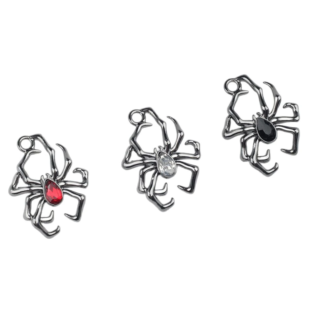 10pcs Fashion Cute Spider Shape Pendant Earring Necklace Bracelet Jewelry Making Accessories Handmade DIY Ornament Craft Gifts view 5
