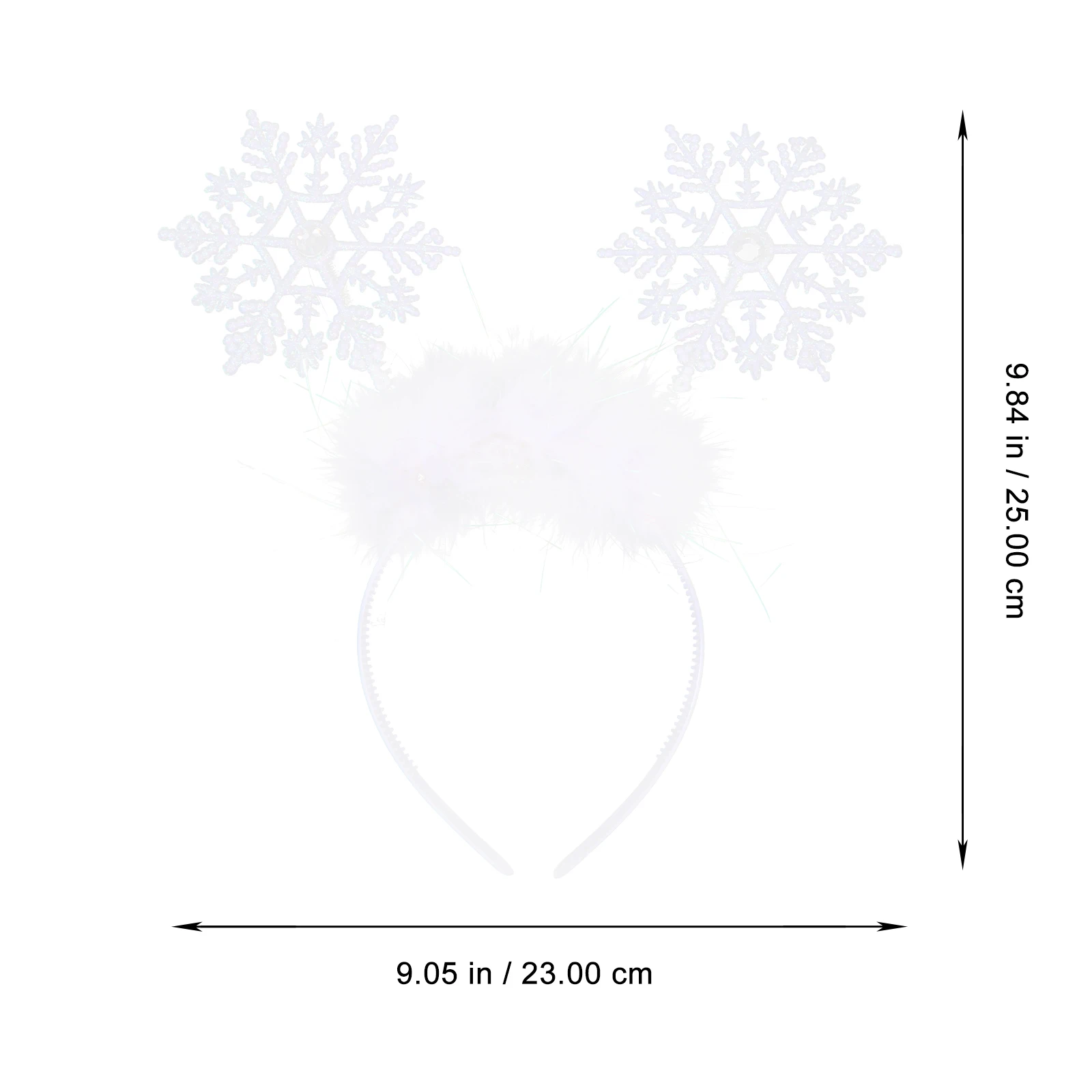 

Christmas Hairband Snowflake Headband Decoration Party Decorations White Plastic Xmas Hoop Headbands