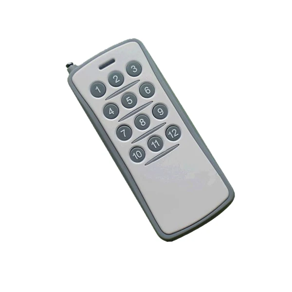 Control remoto inalámbrico RF de alta potencia, 12 botones, cc 12V, 200-1000m, electrónica de larga distancia Universal, abridor de puerta