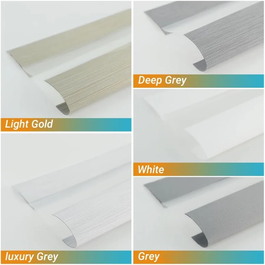 ستائر الحمار الوحشي، ظلال دوارة، حوامل قماشية، ظلال ليلا ونهارا، متعددة الألوان #3