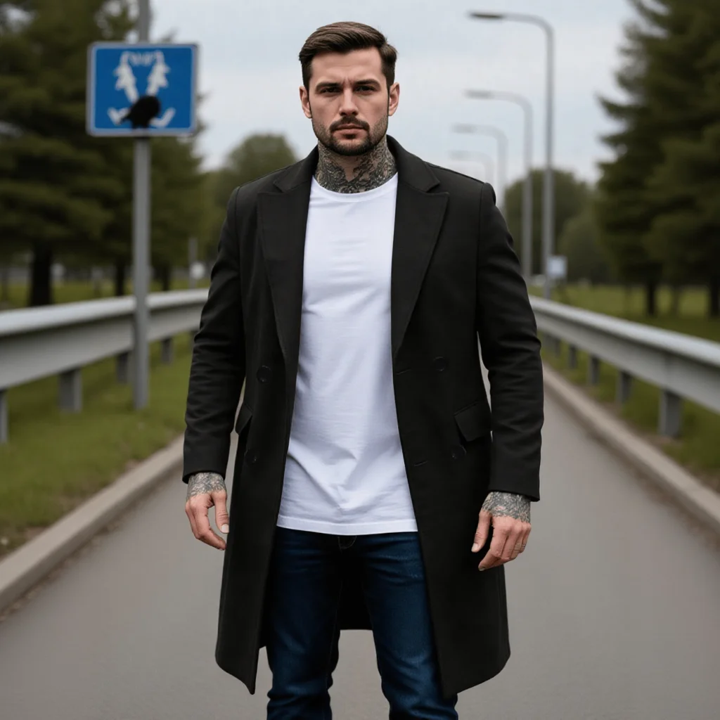 

Мужское двубортное твидовое пальто из шерсти, теплая куртка больших размеров, уличная одежда, модное пальто