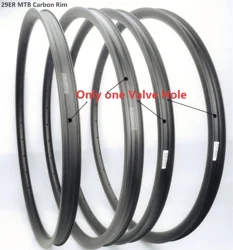Only Tubeless Valve Hole no rims tape T800 29er Carbon mtb rims internal 25mm 27mm 30mm Tubeless XC 29er carbon mountain rims
