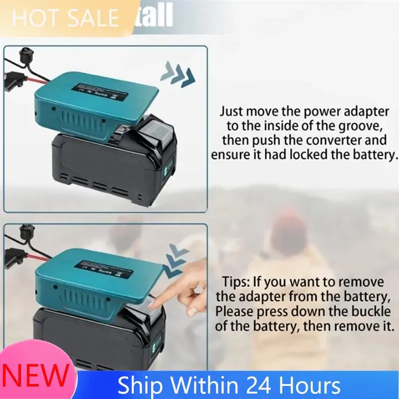 A78K New Power Wheel Adapter For  40V Battery With Fuse Switch Wire Terminals Power Connector For Rc Car Robotics Truck DI