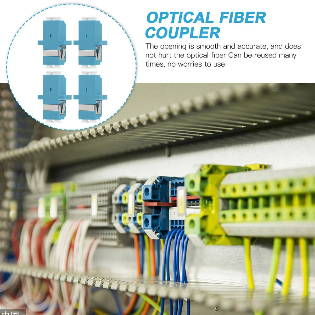 

12pcs Fiber Optic Adapter High Precision Corrosion Resistant Smooth Operation Catv System Compatible Network Connector For