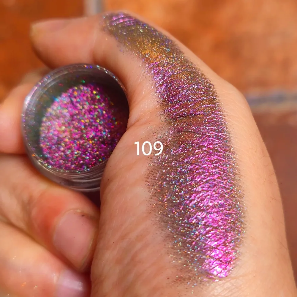 Rainbow MultiChrome Eyeshadow Powder Shining Eyeshadow Rainbow Eyeshadow Powder Glitter 0.2g Glitter Color Shift Eyeshadow