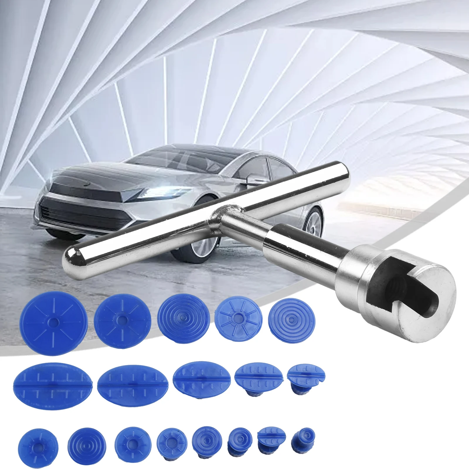 1 Set Car Dent Repair Puller Remove Dents Suction Cup With 18 Pulling Tabs Automobile Repair Accessories