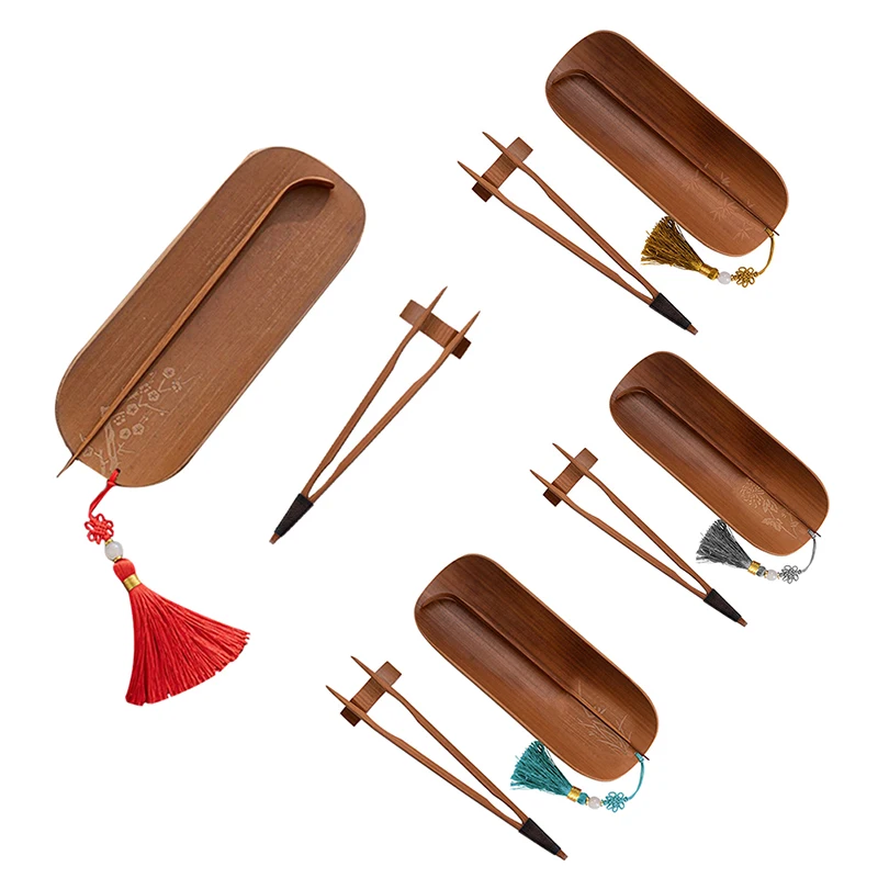

Hot Bamboo Tea Scoop Handmade Coffee Tools Vintage Tea Accessories Set Chahe Tea Needle Teaware Set