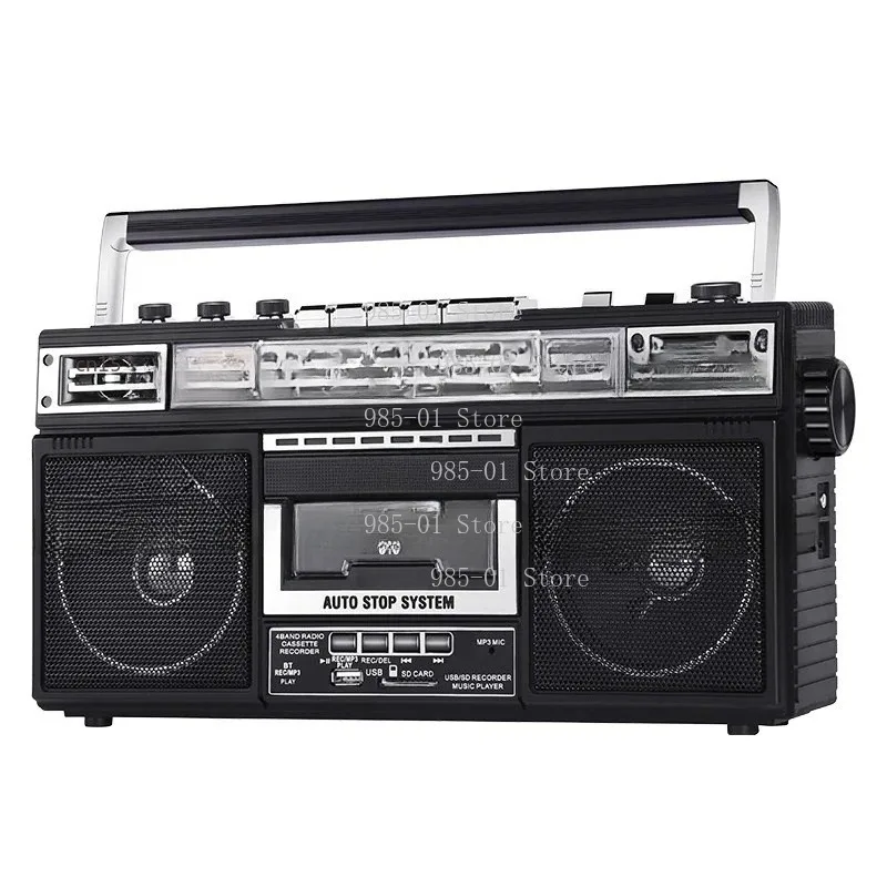 Retro Cassette Player Walkman, Portable AM/FM/SW Radio Bluetooth Speaker