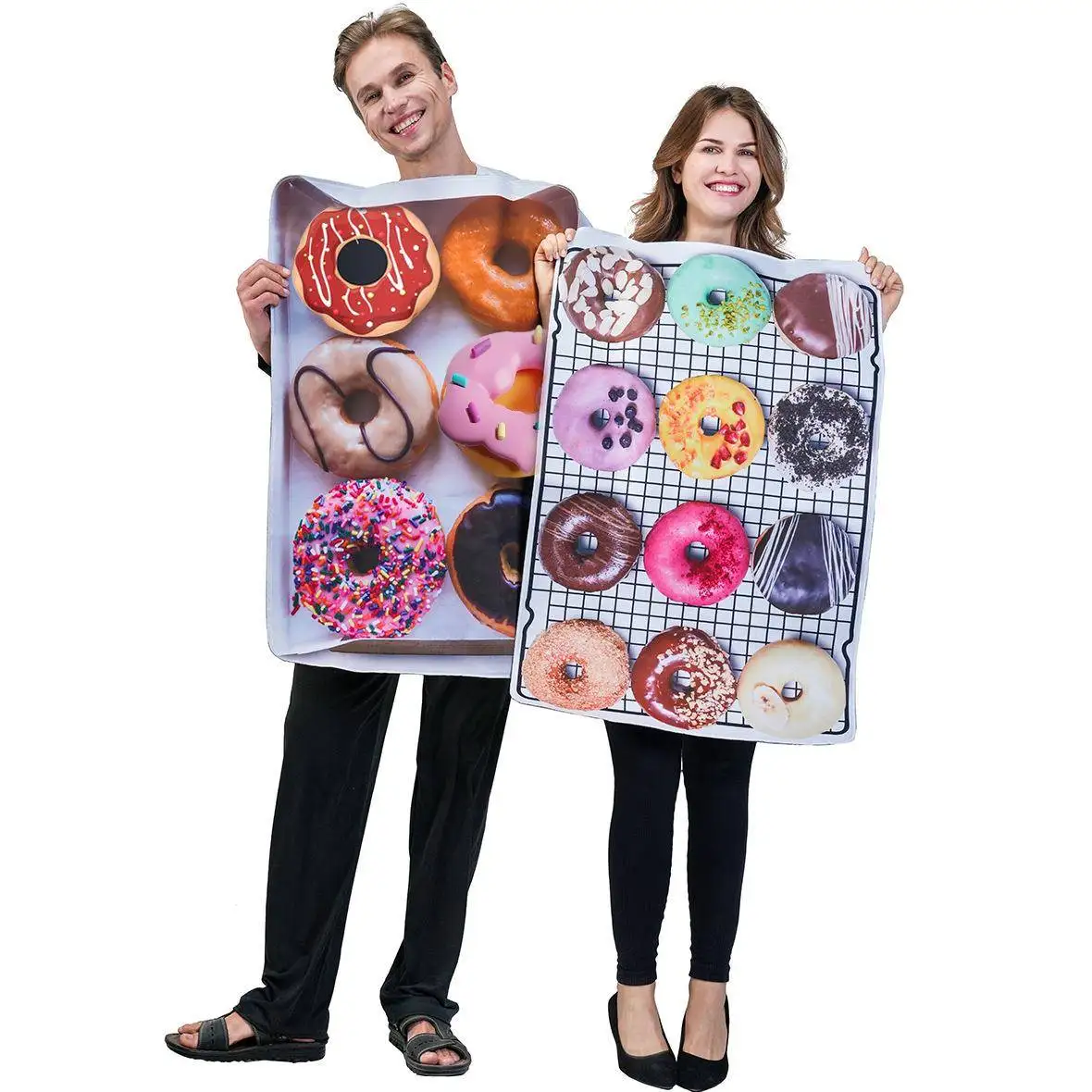 

Halloween Funny Donut Costume for Adults And Kids Men Women Cartoon Food Prank Cosplay Party Performance Traditional Chinese ...