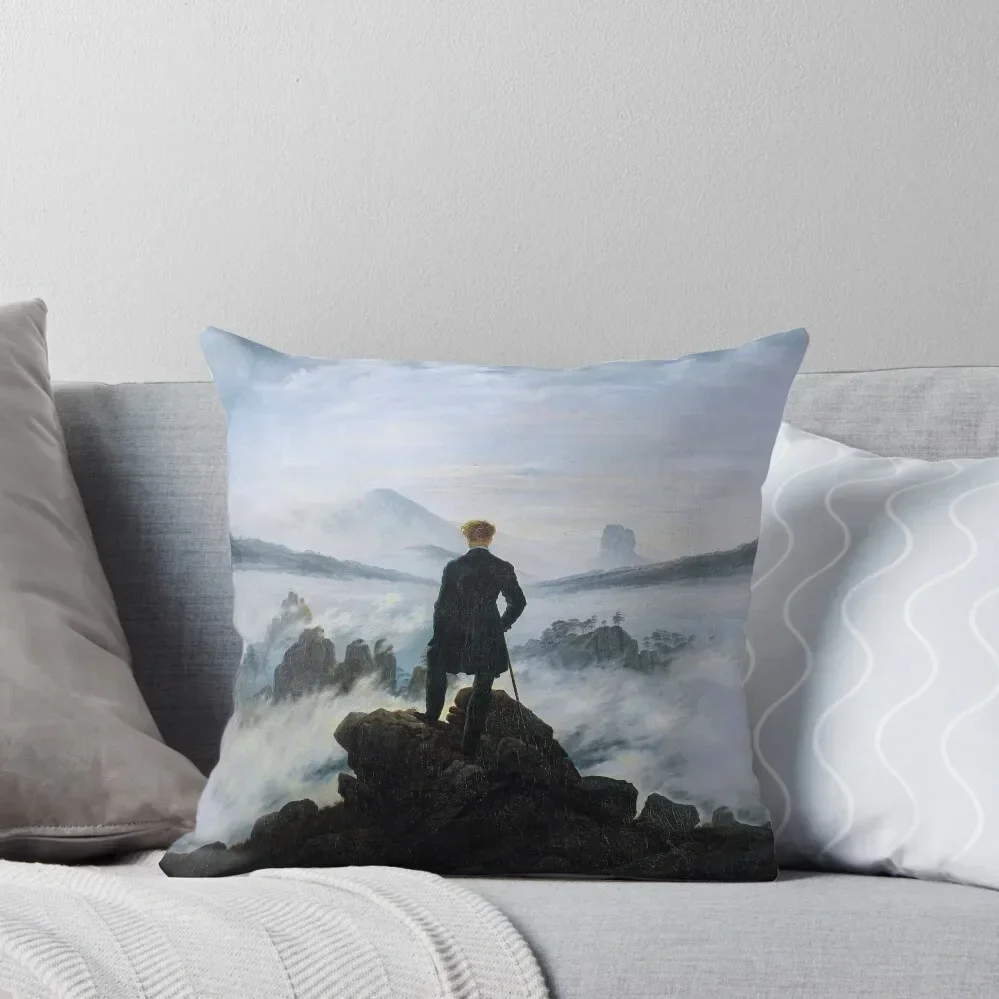 

The Wanderer Above The Sea Of Fog Throw Pillow Custom Cushion Cushions Home Decor Decorative Cushions pillow