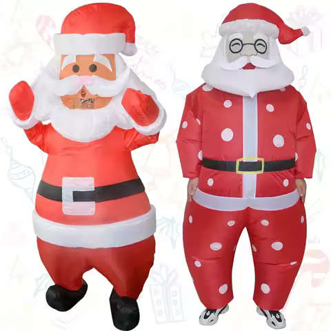 Classic Adult Santa Claus Inflatable Costume Christmas Holiday Party Cosplay Costume 2025 New Fantasy Funny Festival Costume