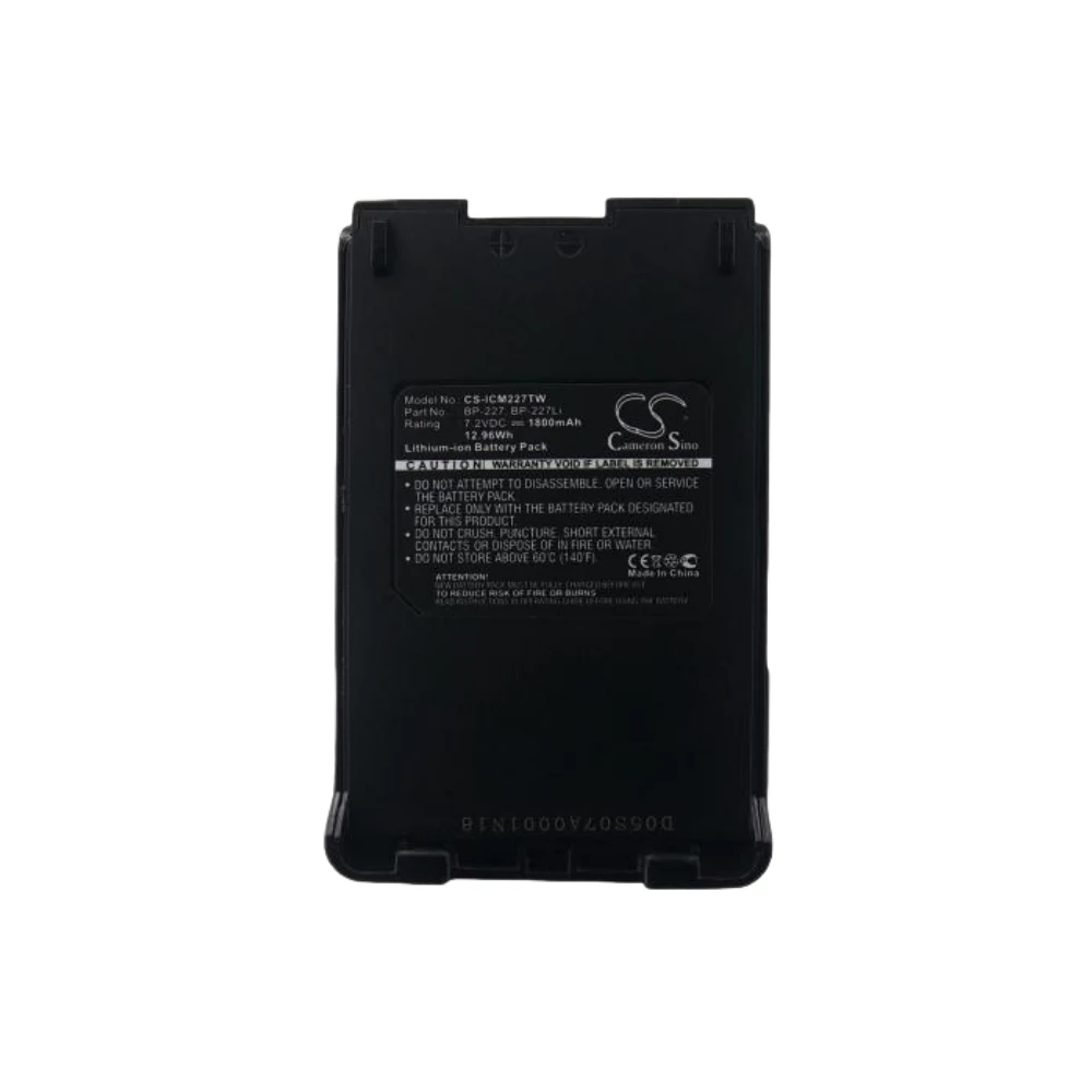 

Li-ion Two-Way Radio Battery for Icom,7.2v,1800mAh,IC-F50 IC-F50V,BP-227 BP-227Li BJ-193 BJ-265