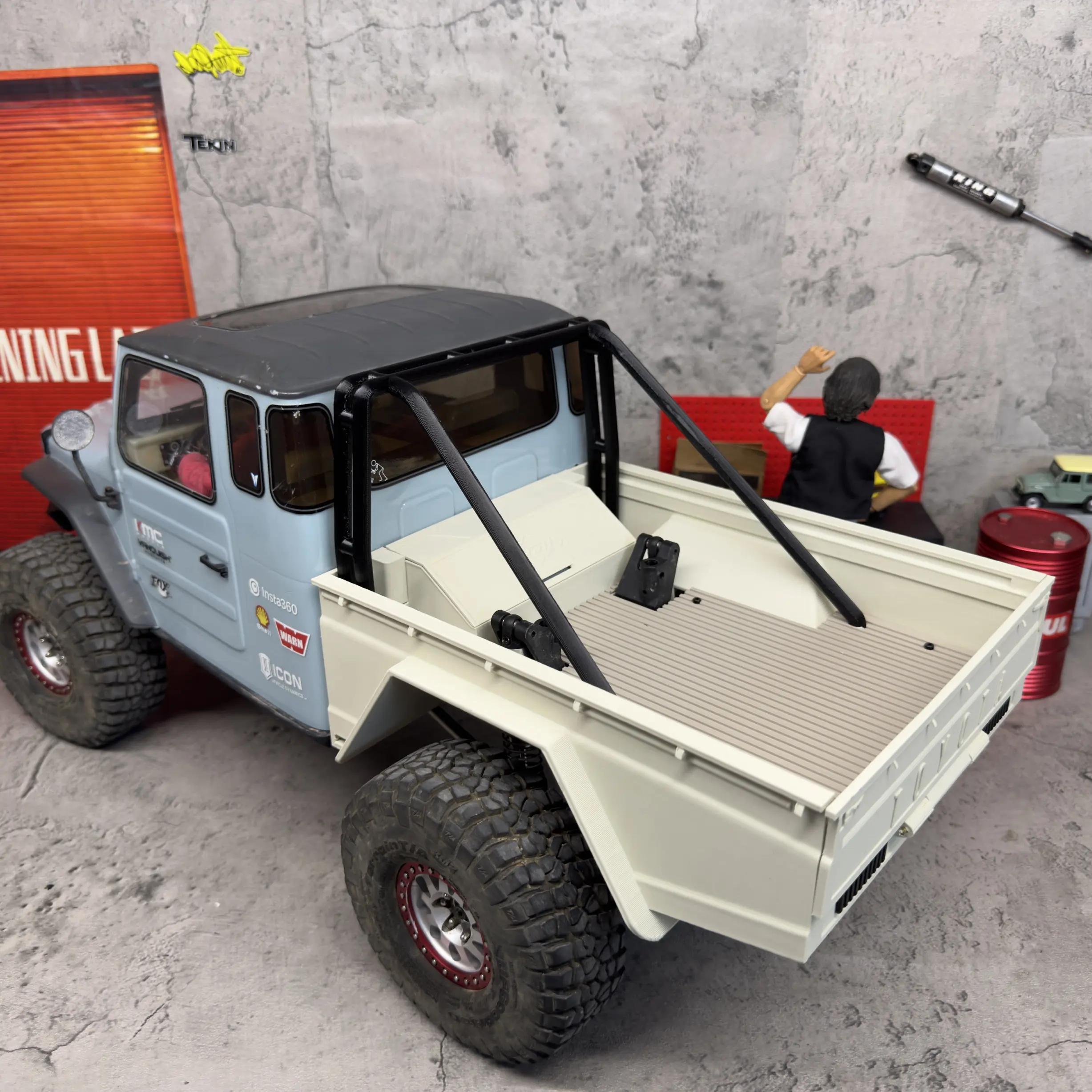 Vanquish VS4-10 Phoenix 1/10 RC Crawler Calf Style Cargo Bed Simulation Rear Bed Upgrade Parts Kit