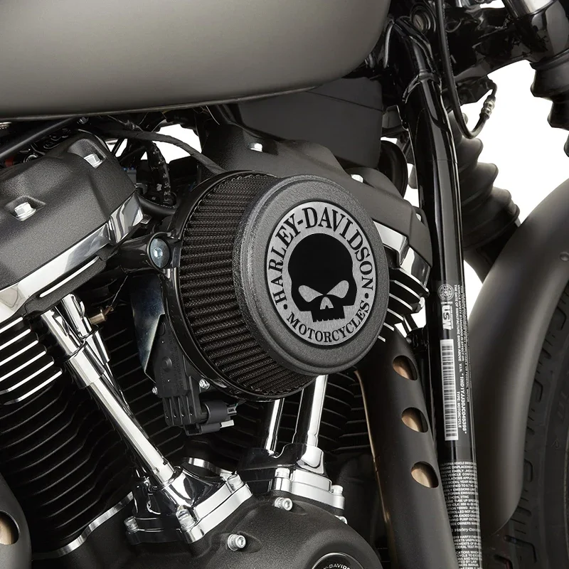 Pegatinas de aleación de aluminio con logotipo decorativo, pegatinas para motocicleta y coche, para Harley Davidson Softail Sportster VRSC 1200 Street Glide
