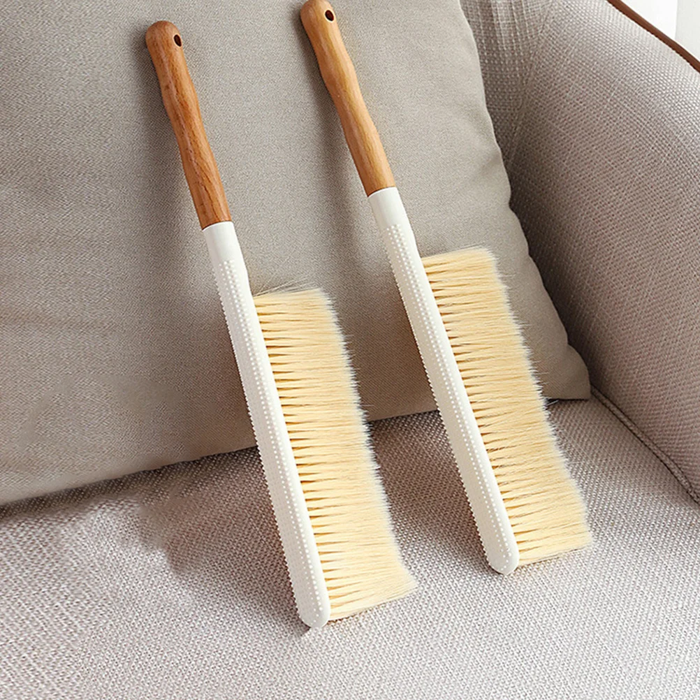 Hand Broom Wood Handle Hand Brush Dusting Brush Soft Cleaning Brush Bench Brush for cleaning whisk brooms small hand