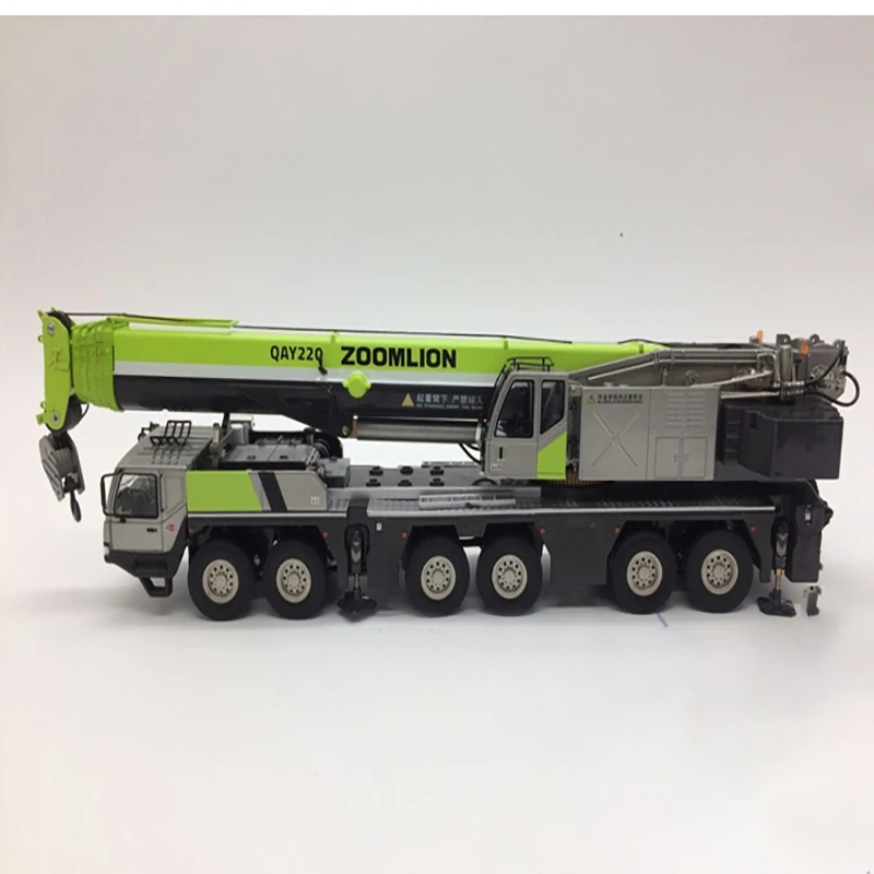 Diecast 1/50 Scale Zoomlion Qay220 Crane Engineering Alloy Car Model Decoration Display Gift Toy Souvenir Ornaments