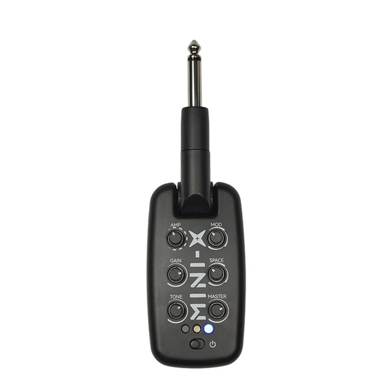 

Top-M-VAVE MINI-X Guitar Headphone Amplifier Portable Mini Headphone Amp Built-In Delay Reverb Effect For Electric Guitar Bass