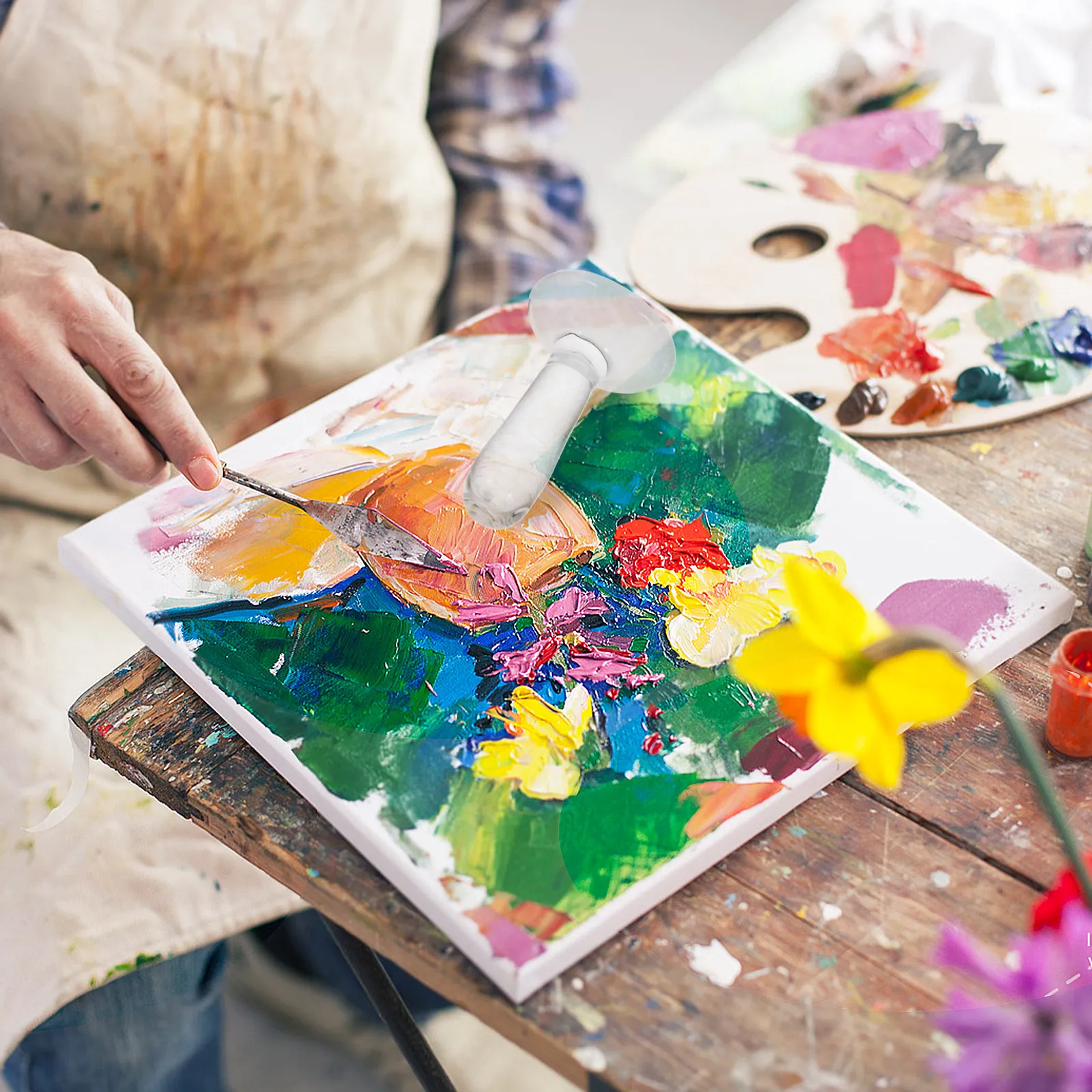 

Профессиональный стеклянный мюллер для измельчения пигментов, обеспечивающий гладкую консистенцию при работе с акварелью и масляными красками, для художественных студий и домашнего использования