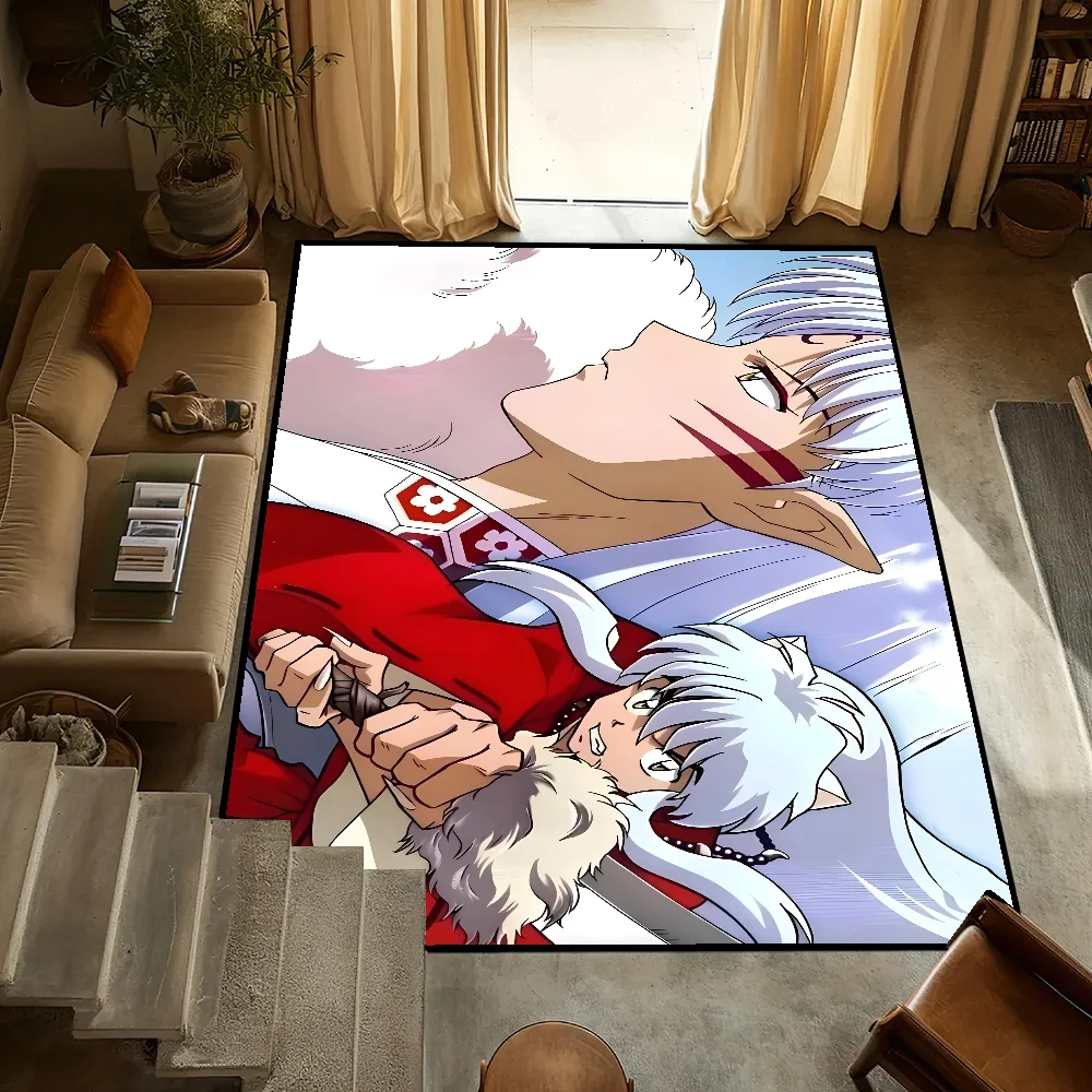

Anime I-Inuyasha small Bedside Kitchen Bath Living Home House Bedroom Floor Mat Doormat Large Carpet Rug Decoration