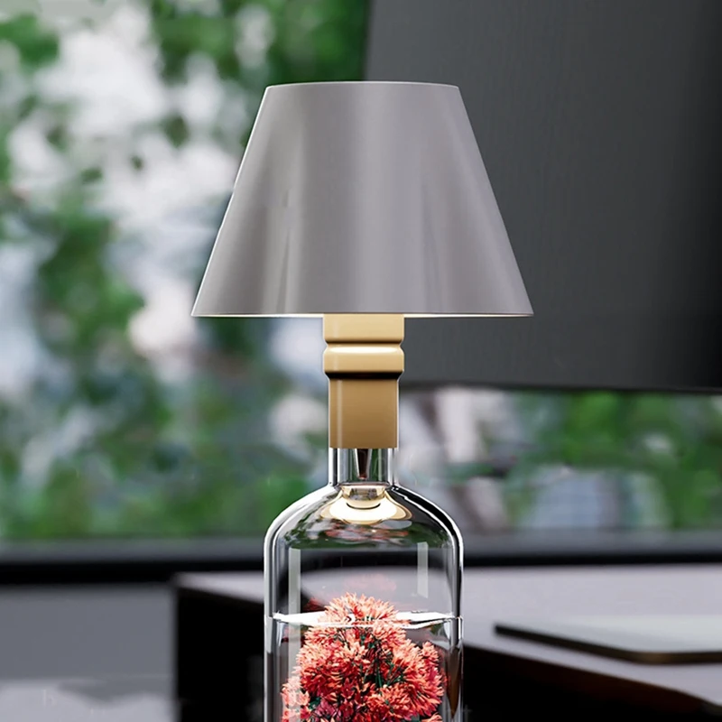 Lampada per bottiglia di vino a LED MAKE-Touch Control - Lampada da tavolo wireless a 3 colori per soggiorno, bar, ristorante