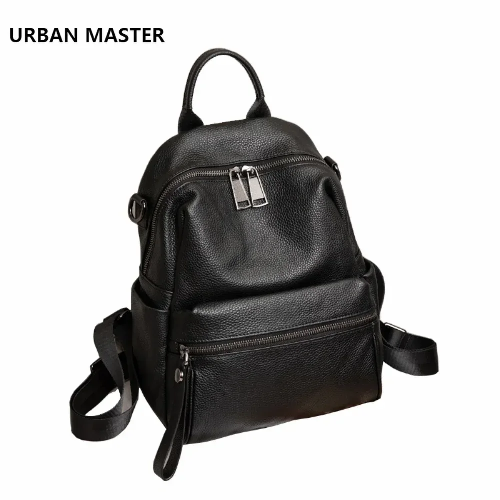 

URBAN MASTER Backpacks For Women Fashion Genuine Cow Leather Elegant Cowhide Travel School Backpack For College Students