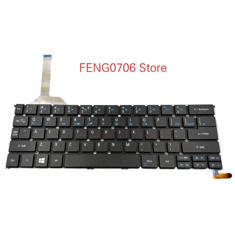 F новая американская клавиатура для ноутбука Acer Aspire R13 R7-371 R7-371T серии R7-372 с подсветкой AEZS8R00020 NK.I1213.024