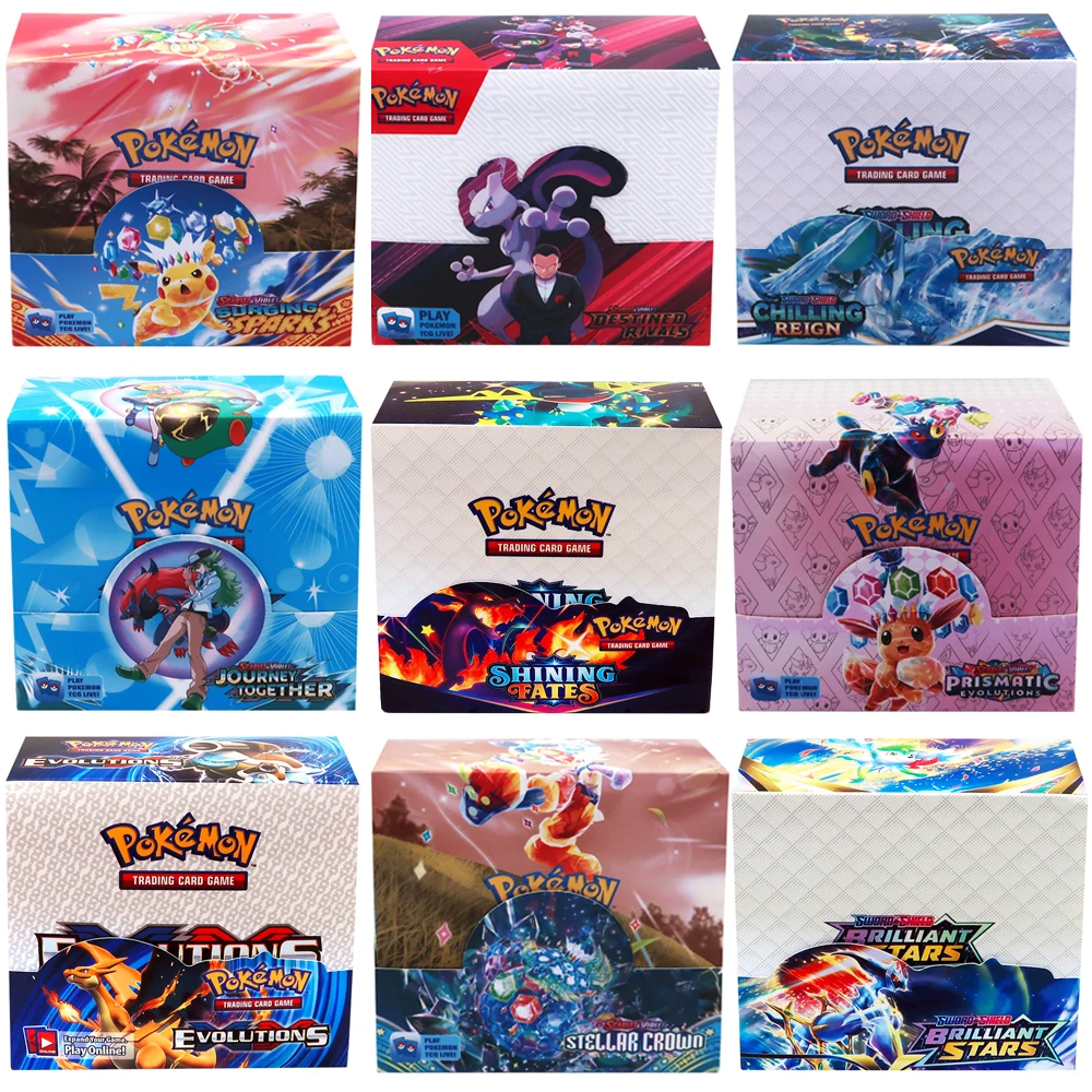 

324 шт. Pokemon TCG: Sword & Shield-Battle Styles Booster Pack с рукавами (36 карточек) Настольная игра с картами Pokemon Chilling Reign JOURNEY