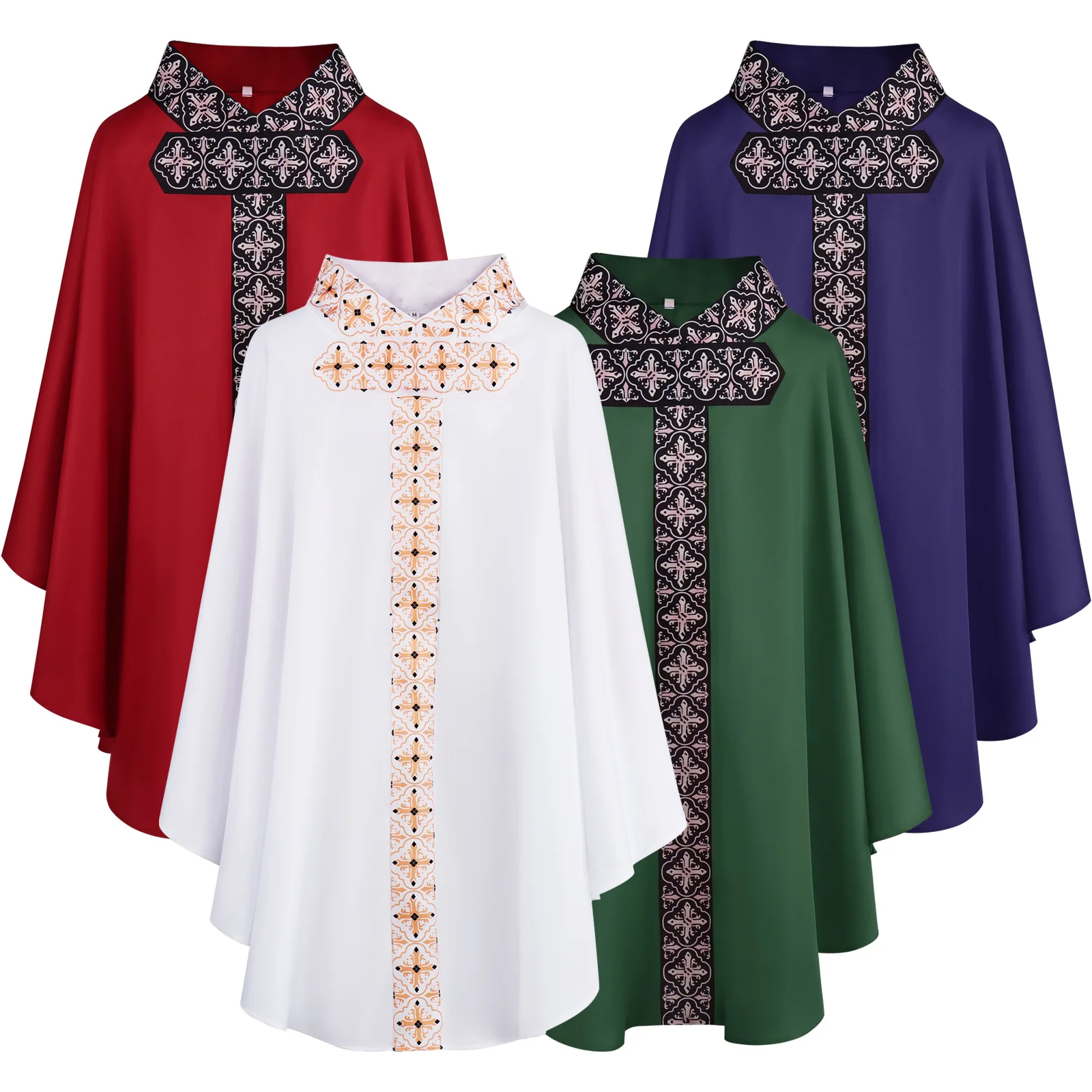 Medieval Priest Robe Cosplay Costume Halloween Role-playing Clothing for Women Quality Chinese Made Spring 2025 Fashion
