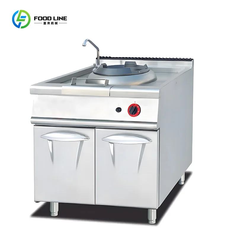 Customized Commercial 4-Burner Wok Stove Stainless Steel for Cross-Border Large Canteen