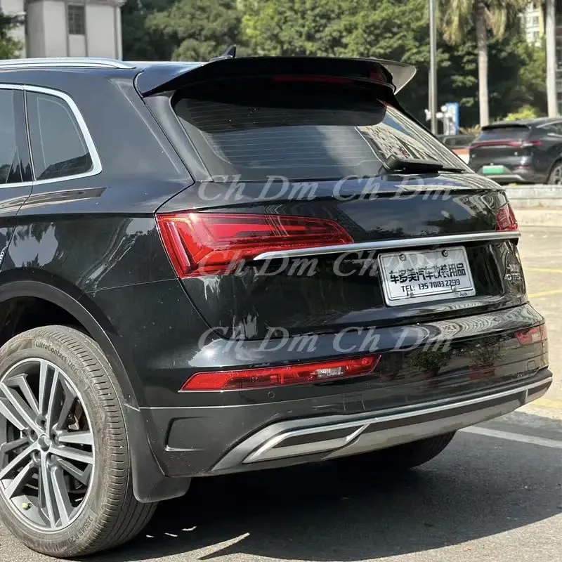 For Audi Q5L Line SQ5 MK2 2020-2024 Professional Car Spoilers Factory Gloss Black Real Carbon Fiber Rear Wing Boot Spoiler