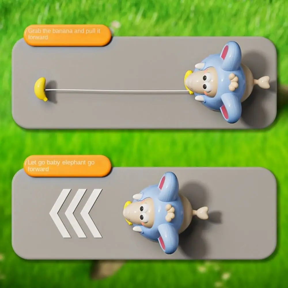

Crawling Baby Pulling Rope Pull Line Elephant Animal Interactive Car Inertial Sliding Game Funny Climbing Clockwork Baby