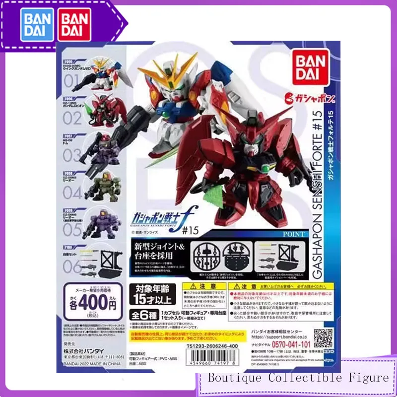 

Bandai 6 шт. Gashapon GUNDAM FORTE 15 аниме игрушки для детей фигурки подарки Коллекционная модель мини настольное моделирование украшения