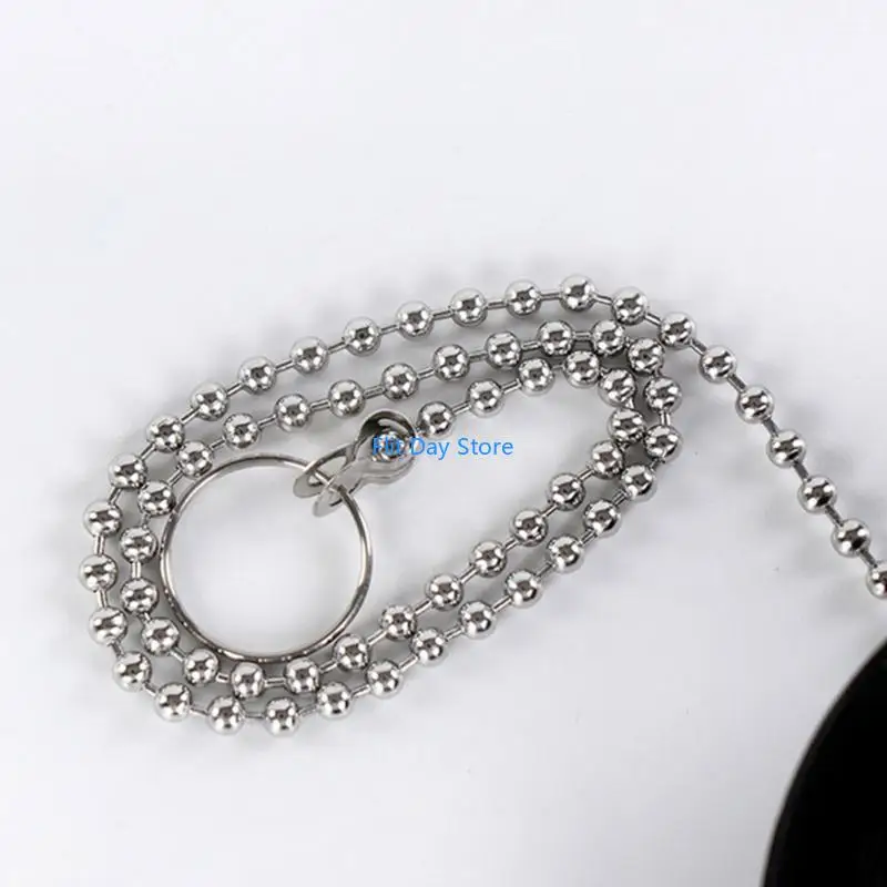F92C Rubber Sink Sewer Drain Plug with Ball Chain Sink Basins Water Stopper Leakproof