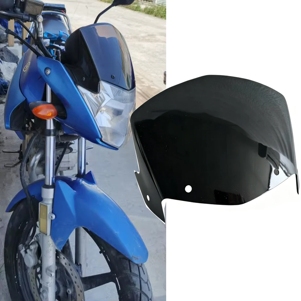 YBR125 Windschutzscheibe Motorrad-Zubehör Scheinwerferverkleidung für Yamaha YBR 125 125Z 2014 2015 2016 2017 Windabweiser