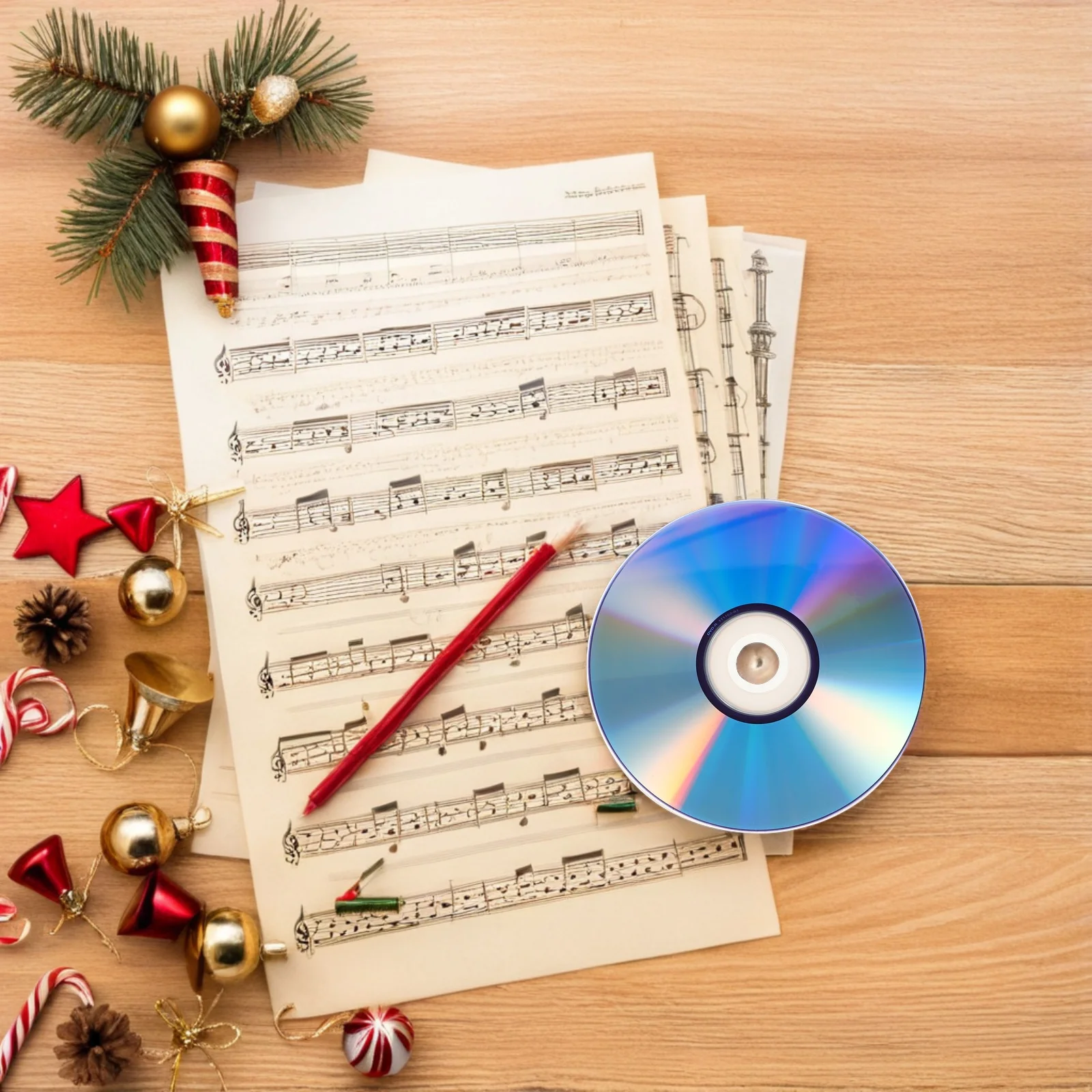 

2Sets Blank Recordable Discs Writable Blank Audio Discs Professional Recording Effect for Music Phone Recording Data