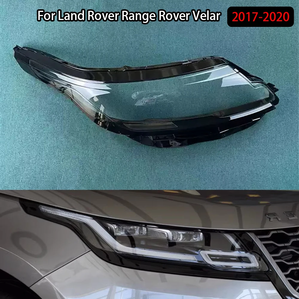 

For Land Rover Range Rover Velar 2017-2020 Front Headlamp Cover Transparent Lampshade Headlight Shell Lamp Shade Plexiglass