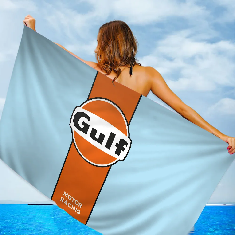 Gulf Racing Car Towel Microfiber Beach Towel Absorbent Quick dry Soft Yoga Swimming Resort Mountain Climbing Towel