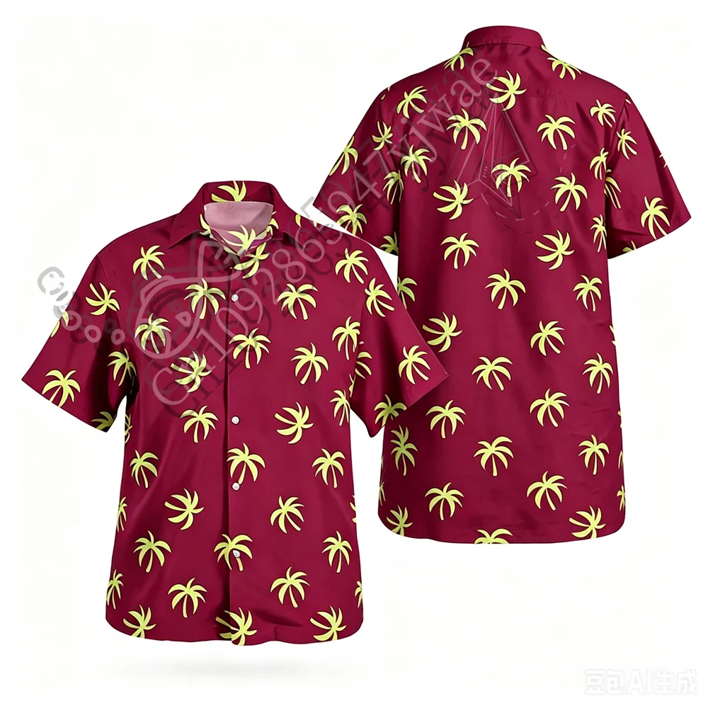 Hawaii-Hemden mit Blumenmuster, Hawaii-Oberteile, Mode, Y2k, Harajuku, Piraten-Anime, Cosplay, Herrenhemden, Damenoberteile, Sommer-T-Shirt – Detail 6