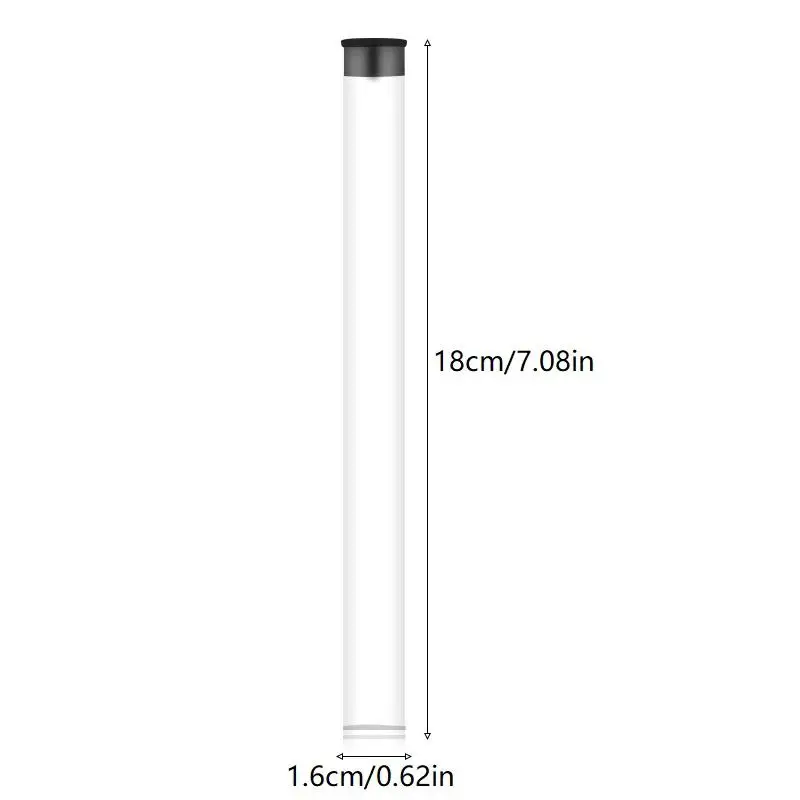 กล่องใส่ปากกาแบบหมุนได้ ทำจากพีวีซีใส สำหรับใส่แปรงแต่งหน้า กล่องของขวัญ บรรจุภัณฑ์ปากกา น้ำหนักเบา รูปทรงกระบอก